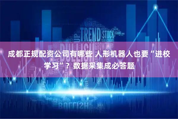 成都正规配资公司有哪些 人形机器人也要“进校学习”？数据采集成必答题